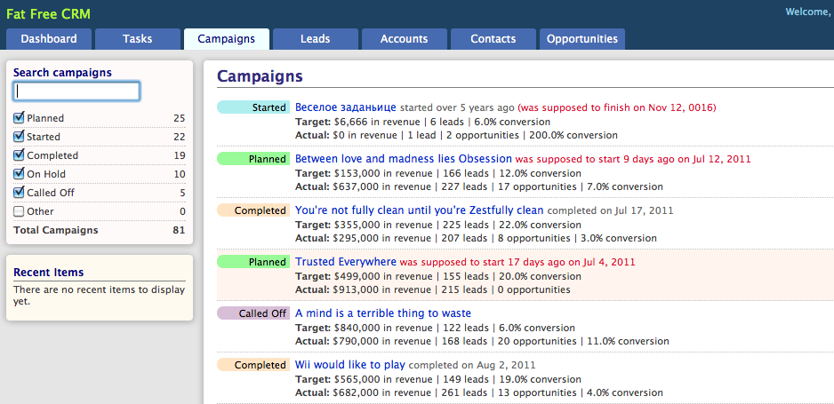 manage campaigns